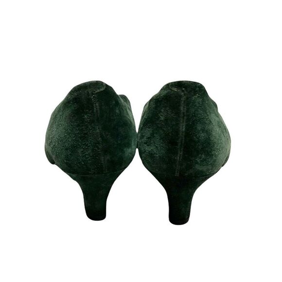 Browns Bravo Browns Suede Slip On Shoes Heels Pumps Green - Picture 6 of 14